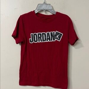 Jordan Red T-Shirt with Iconic Logo